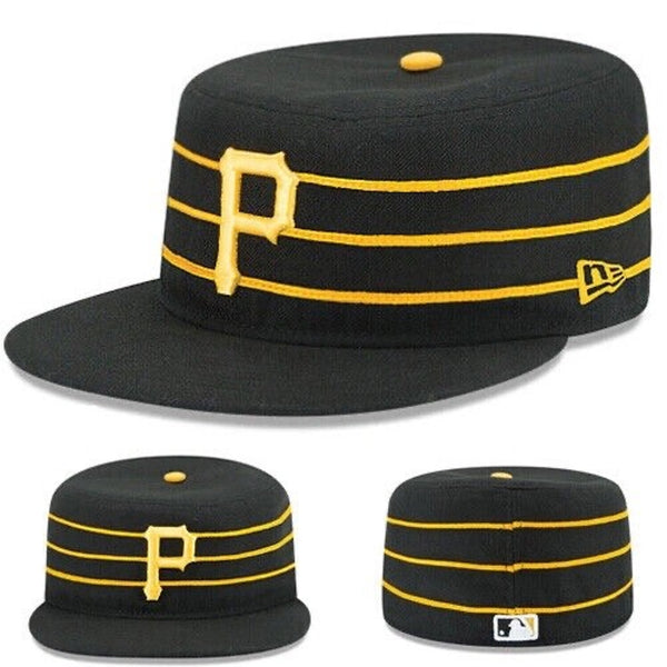 Pittsburgh Pirates New Era Pillbox Stripe Fitted Hat MLB Authentic Sz 6 3/8