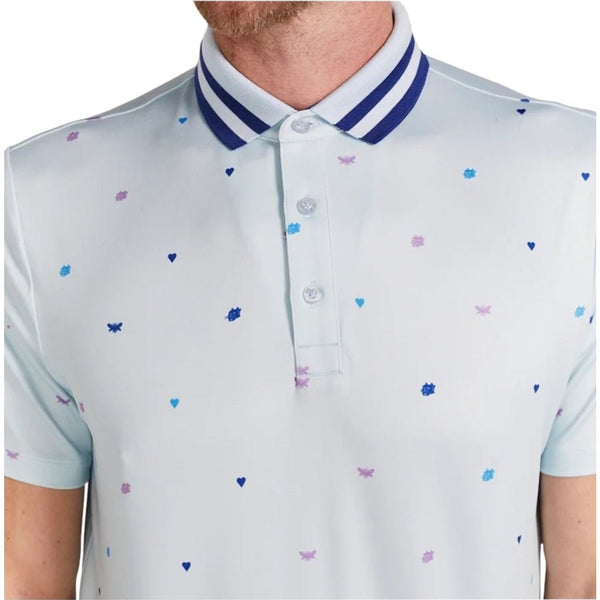 Redvanly Langham Polo Shirt Men’s M Breeze Blue Performance Golf NWT MSRP $105