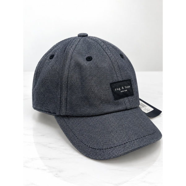Rag & Bone Addison Denim Baseball Cap Grey One Size NWT $95 Unisex
