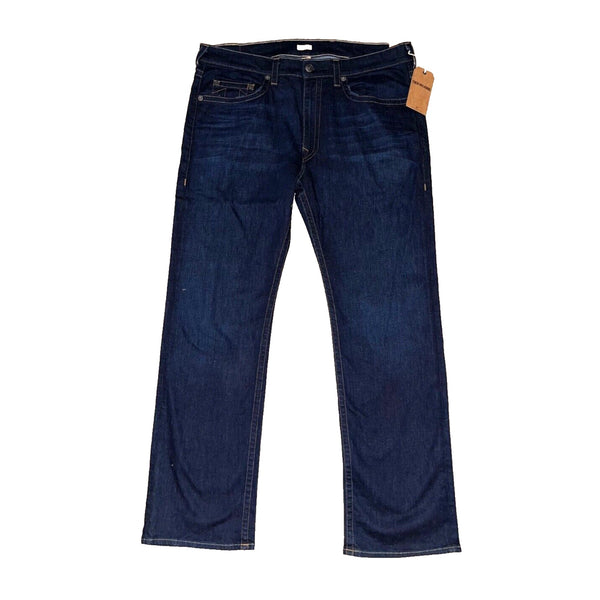 True Religion Ricky Straight Jeans Wanted Man Dark Wash Mens 42x34 Stretch USA