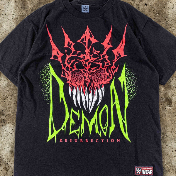 WWE Finn Balor Demon Resurrection T Shirt Mens Medium Black Authentic Wear