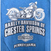 Harley Davidson Riding Caricature Chester Spring Pennsylvania Sz M Biker T Shirt