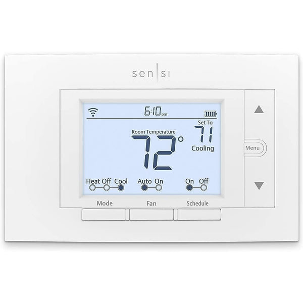 Emerson Sensi ST55U Smart Wi-Fi Thermostat White Programmable Alexa Google NIB