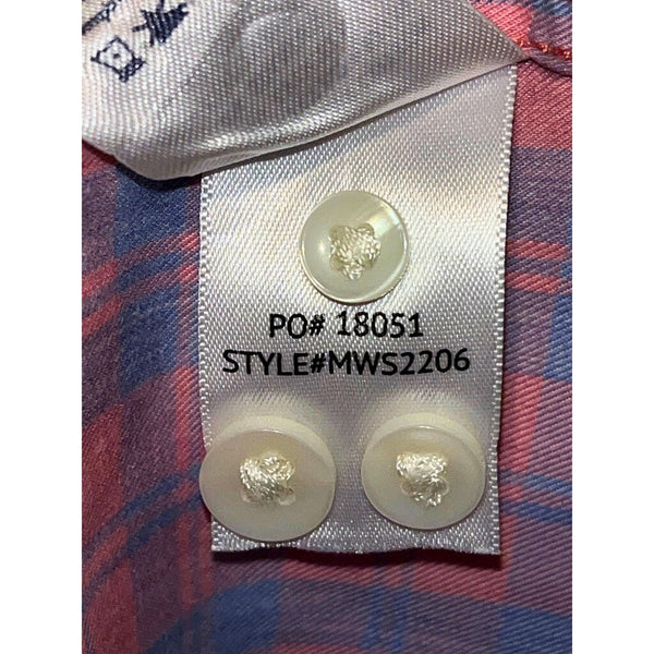 Faherty Movement Shirt 2XL Supima Stretch Summer Rose Plaid Button Up EUC