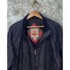 Baracuta G9 Linen Harrington Jacket Blue Fraser Tartan Italy Sz 46 L