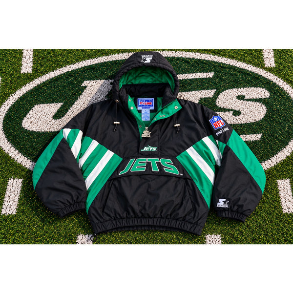 New York Jets Starter NFL Pro Line Pullover Jacket Men's XL Vintage 90s Korea