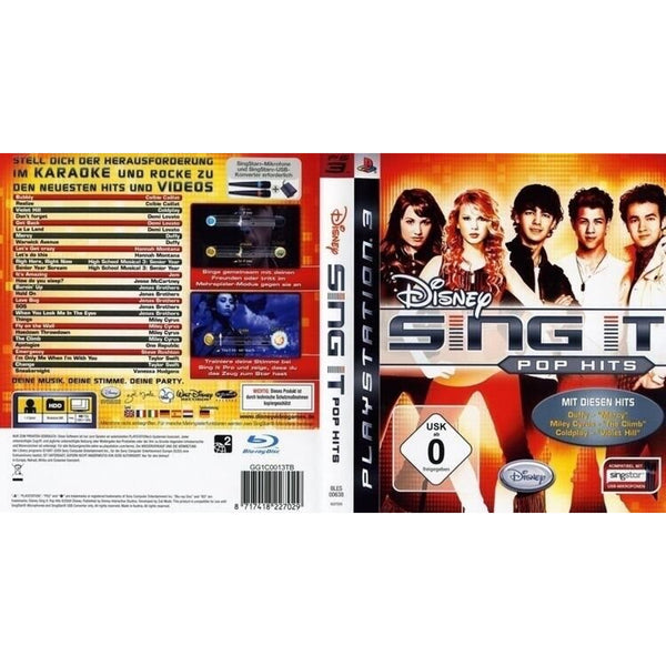 Disney Sing It: Pop Hits - Nintendo Wii - Complete w/ Manual - Tested Working