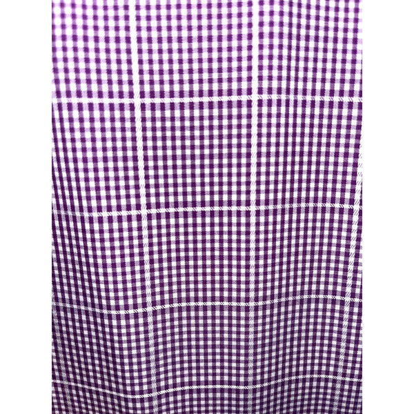 Charles Tyrwhitt Dress Shirt Non Iron Extra Slim Fit Purple Check Men's 16.5/33