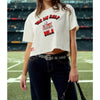 NFL Super Bowl 59 Pro Standard Nola Baby Cropped T-Shirt Sz. L NWT