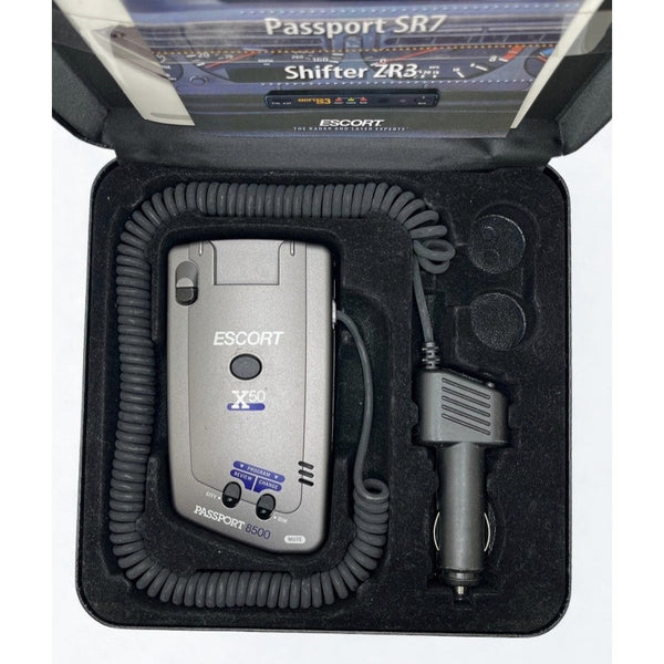 Escort Passport 8500 X50 Radar Detector Complete Case Manuals Works Great Tested