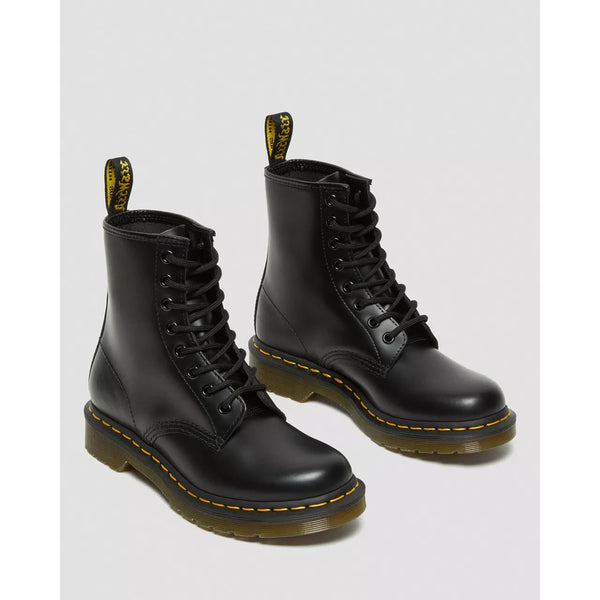 Dr. Martens 1460W Womens 7 Black Smooth Leather 8 Eye Boots Grunge Y2K NWOB