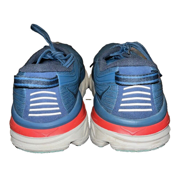 Hoka One One Bondi 7 Running Shoes Sneakers Mens Size 11.5 2E Blue Gray Athletic