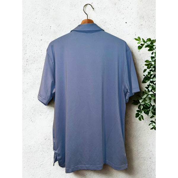 Peter Millar BodyArmor Lyte Polo Medium Blue Summer Comfort Performance Golf