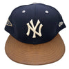 New York Yankees 2008 Final Season New Era 2 Tone Leather 59fifty Hat Cap Sz. 8