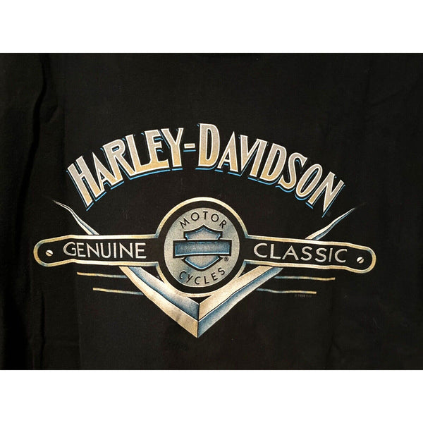 Harley Davidson Chattanooga Tennessee XL Rare Biker Hanes Beefy-T T Shirt