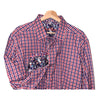 Robert Graham Button Front Shirt Textured Geometric Flip Cuff Men's Sz. 2XL EUC