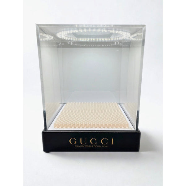 Gucci Diamantissima Watch Display Box Case Black Acrylic Extremely Rare