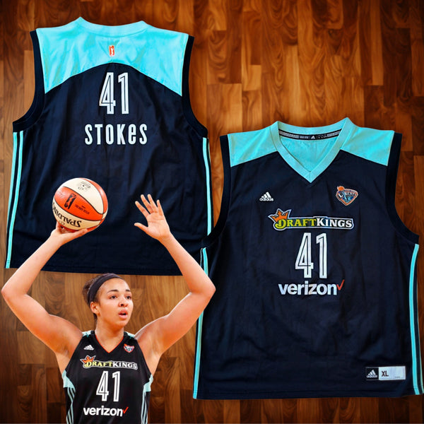 New York Liberty Kiah Stokes #41 Adidas WNBA Basketball Jersey XL DraftKings