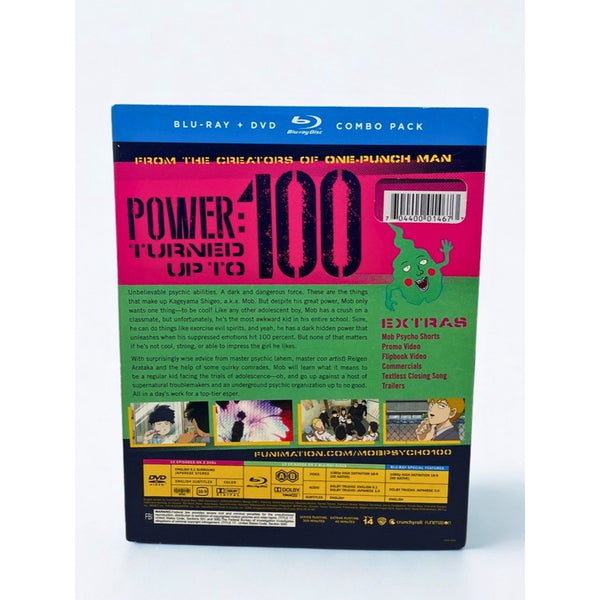 Mob Psycho 100 Complete Series Blu-ray DVD Combo Sealed LE w/Sleeve New Rare