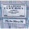 Charles Tyrwhitt Dress Shirt Non Iron Tailored Fit Check Men's 16/34