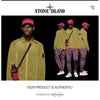 Stone Island Compass Logo Patch Olive Green Long Sleeve T-Shirt Mens L Authentic