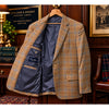 Ben Silver Holland & Sherry Silk Linen Wool Plaid Sport Coat 42L Made in USA