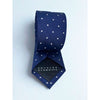 Charles Tyrwhitt Men’s 100% Silk Tie Blue Polka Dot Classic Necktie EUC
