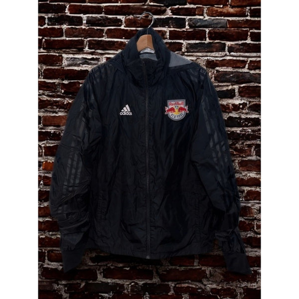 New York Red Bulls Team Issued Adidas Condivo 18 Climastorm Jacket Mens M Black