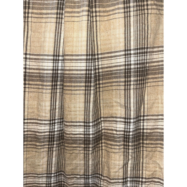 Todd Snyder Plaid Flannel Shirt Mens Medium Brown Button Down Cotton Casual