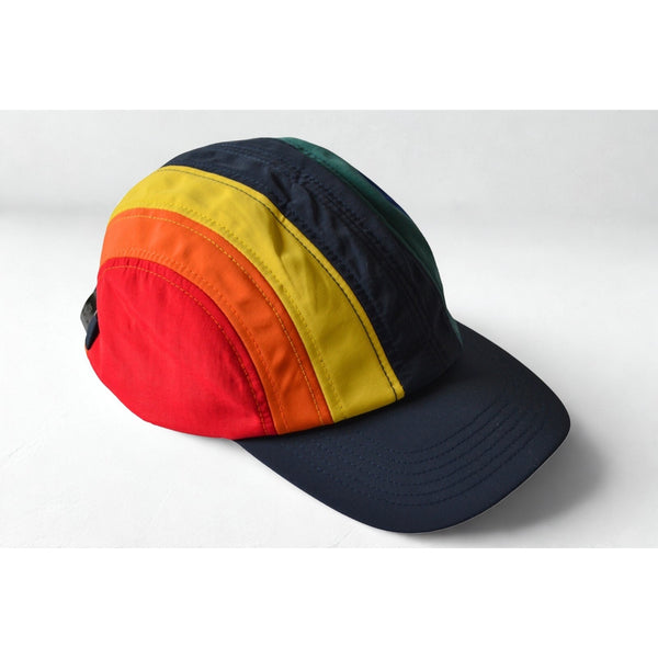 Paul Smith PS Stripe Nylon Baseball Cap Rainbow Strapback NWOT Rare Hat