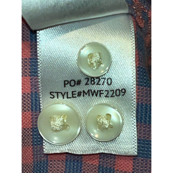 Faherty Brand Blue Rose Gingham Stretch Oxford Shirt 2.0 Mens XL EUC