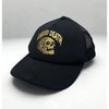 Liquid Death Black Mesh Trucker Snapback Gold Skull Logo NWOT
