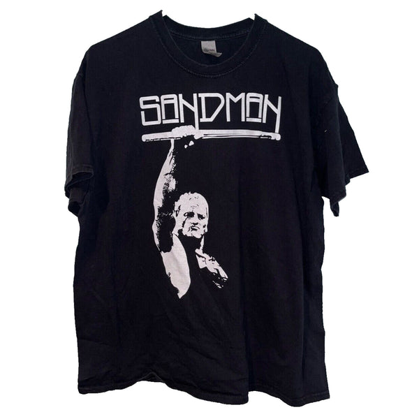 Vintage ECW The Sandman Shirt Adult XL Black Wrestling