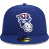 New Hampshire Fisher Cats New Era 59FIFTY Uncle Sam Donkey Hat Sz. 7 NWT