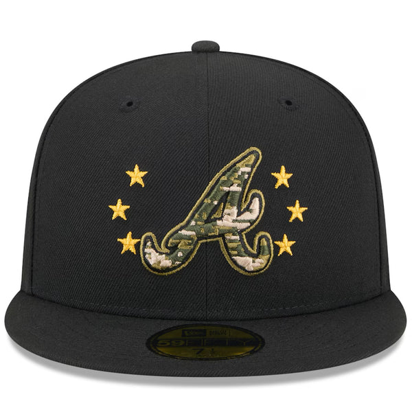 Atlanta Braves New Era Armed Forces Day 2024 Camo 59FIFTY Fitted Hat 6 7/8 NWT