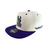 Milwaukee Bucks Mitchell & Ness Hat 7 5/8 Cream Purple 1977 All Star Game Patch