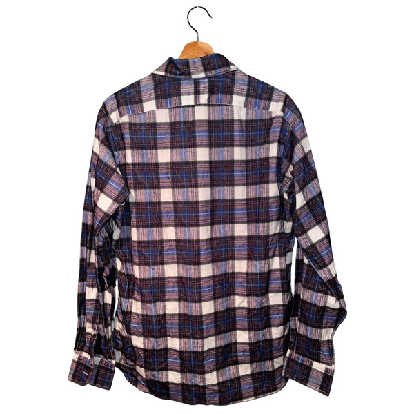Hamilton Todd Snyder Plaid Button Down Shirt Men's 16 Made USA MSRP $215 Cotton