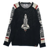 Billionaire Boys Club Space Shuttle Knit Sweater 3XL Black Wool Blend Rare BBC