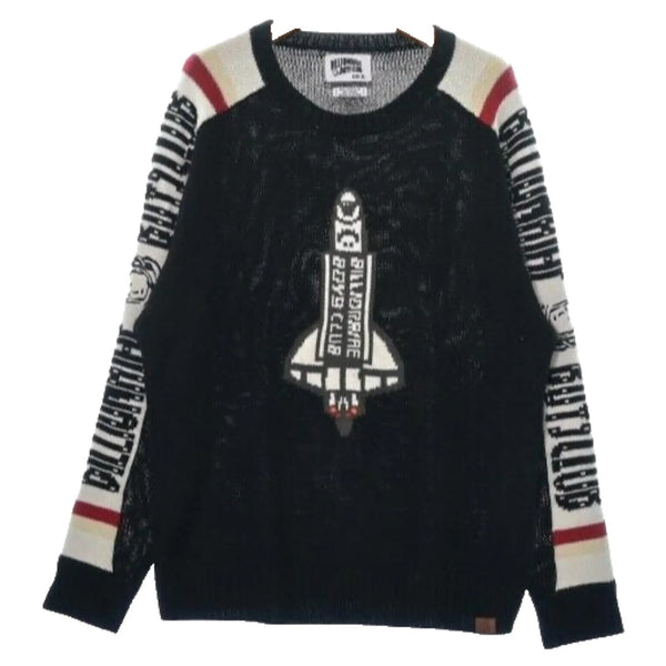 Billionaire Boys Club Space Shuttle Knit Sweater 3XL Black Wool Blend Rare BBC