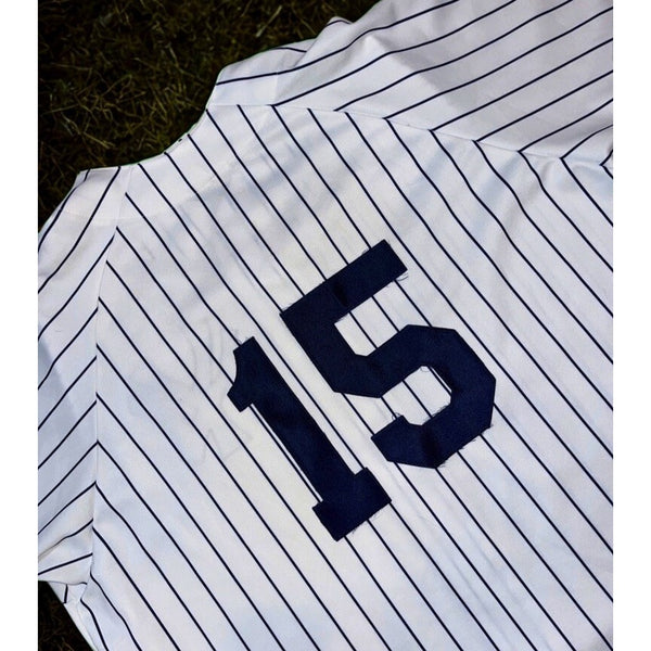 New York Yankees Thurman Munson Majestic Pinstripe Jersey 2XL Vintage MLB