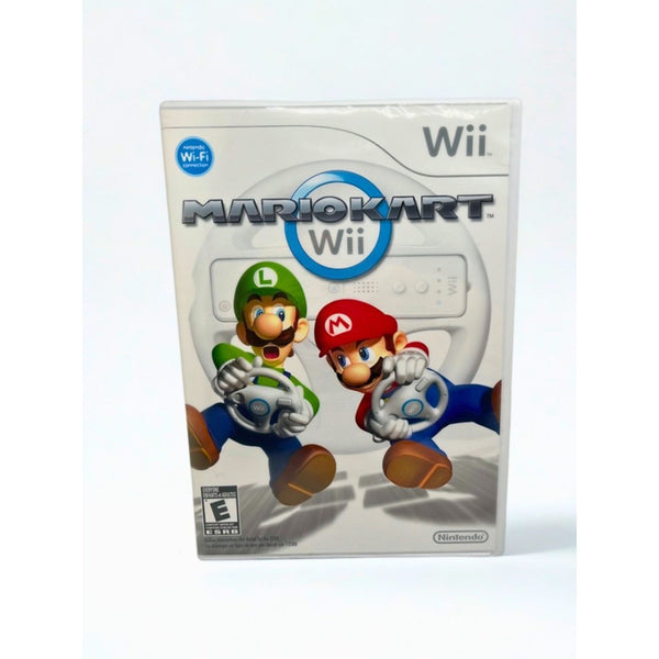 Mario Kart Wii 2008 Nintendo Wii NEW Sealed w/ Wii Wheel OEM 045496901028