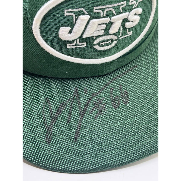 New York Jets Joe Tippmann Signed 59FIFTY Fitted Hat 7 3/4 Stadium Shadow Green