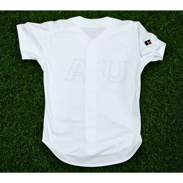 Team USA Baseball Jersey Russell Athletic White 2000 Olympics Sz 44 (L) Vintage