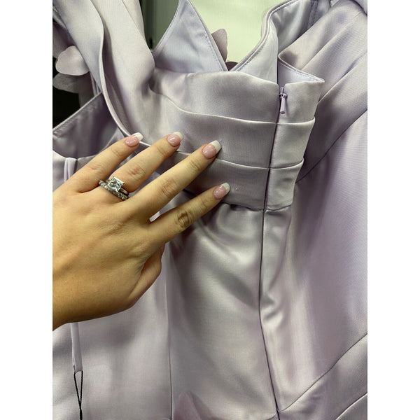 Terani Couture 2021E2840 Long Sleeve Sequined Dress Sz. 14 (SAMPLE)