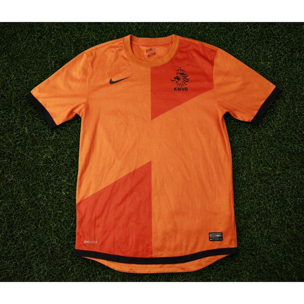 Netherlands 2012 Nike Authentic KNVB Holland Home Jersey Orange Sz S 447289-815