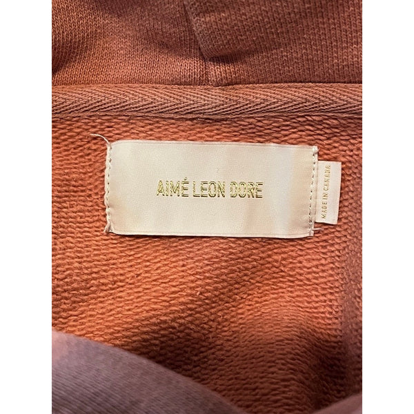 Aimé Leon Dore Logo Hoodie Small Made in Canada Heavyweight Pullover Rare