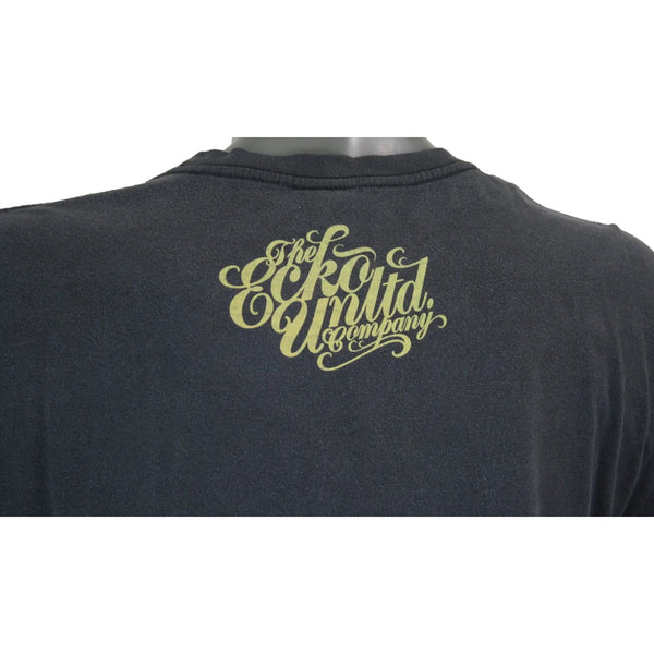 Ecko Unltd Graphic Logo Spellout Short Sleeve Black T-Shirt Mens 3XL Vtg Y2K