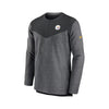 Pittsburgh Steelers Nike Team Issued Sideline Lockup Performance 1/4 Zip Top L