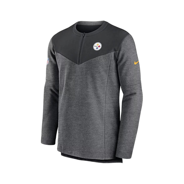Pittsburgh Steelers Nike Team Issued Sideline Lockup Performance 1/4 Zip Top L