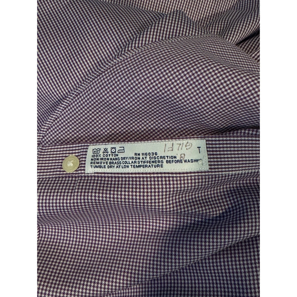 Charles Tyrwhitt Dress Shirt Non Iron Slim Fit Check Men's 16/33